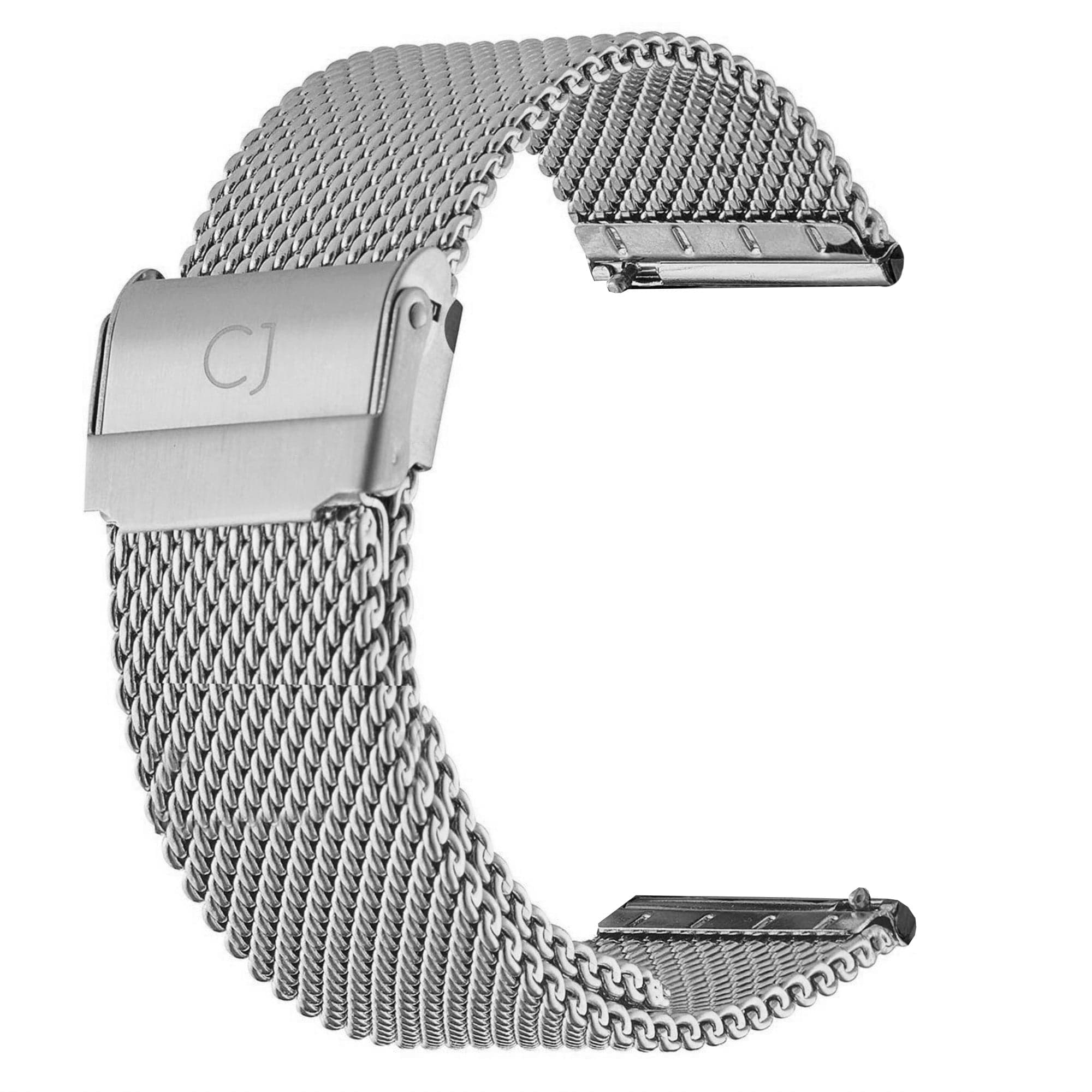 20mm Quick-Release Stainless Steel Mesh Strap for Garmin Watch