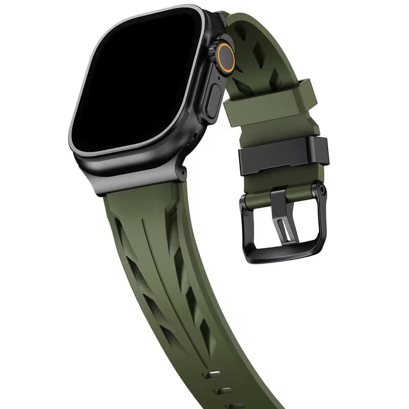 Turbo FKM Rubber Strap For Apple Watch Ultra 3-1 / 46mm / 45mm / 44mm
