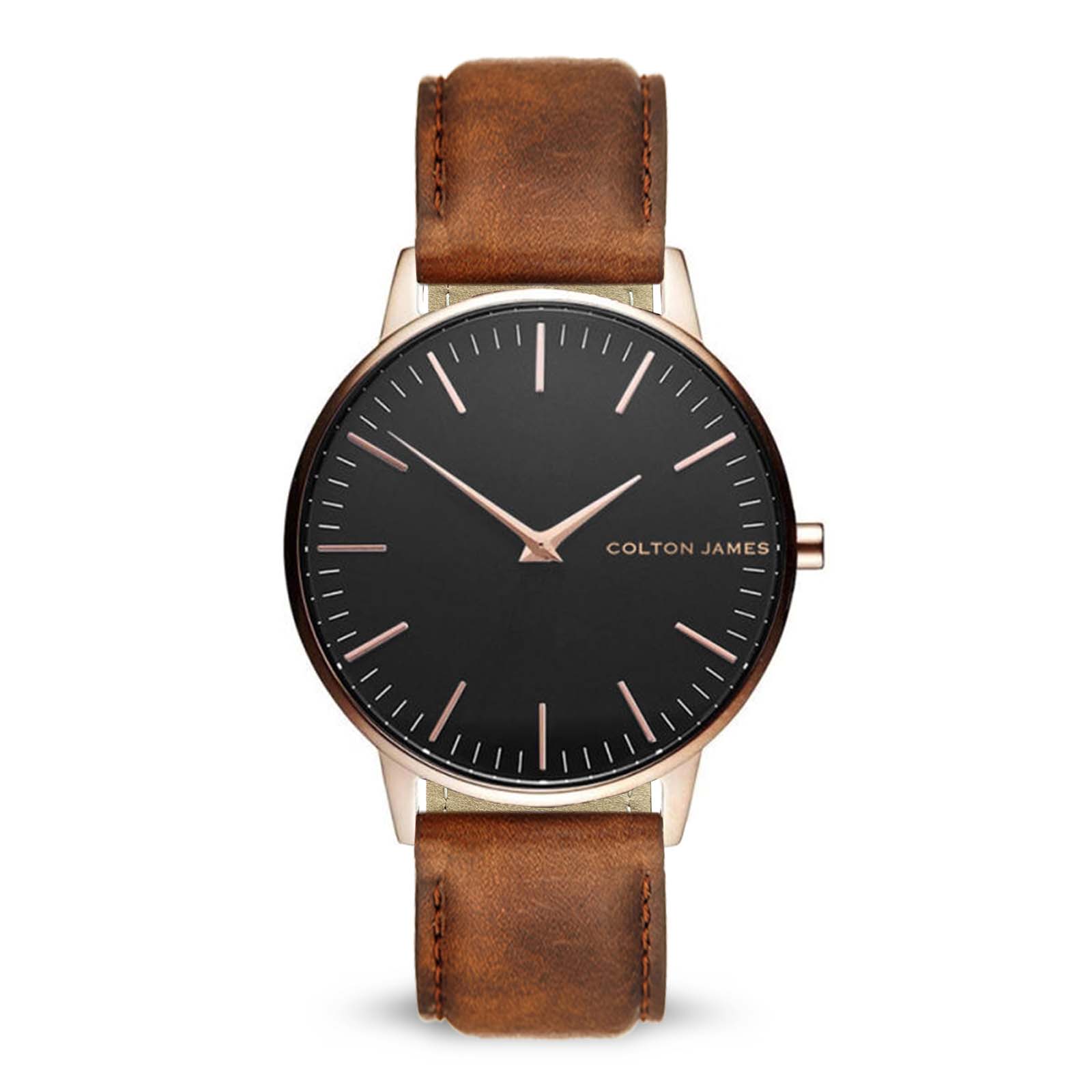 40mm Paragon Mens Classic Watch - Rose / Black