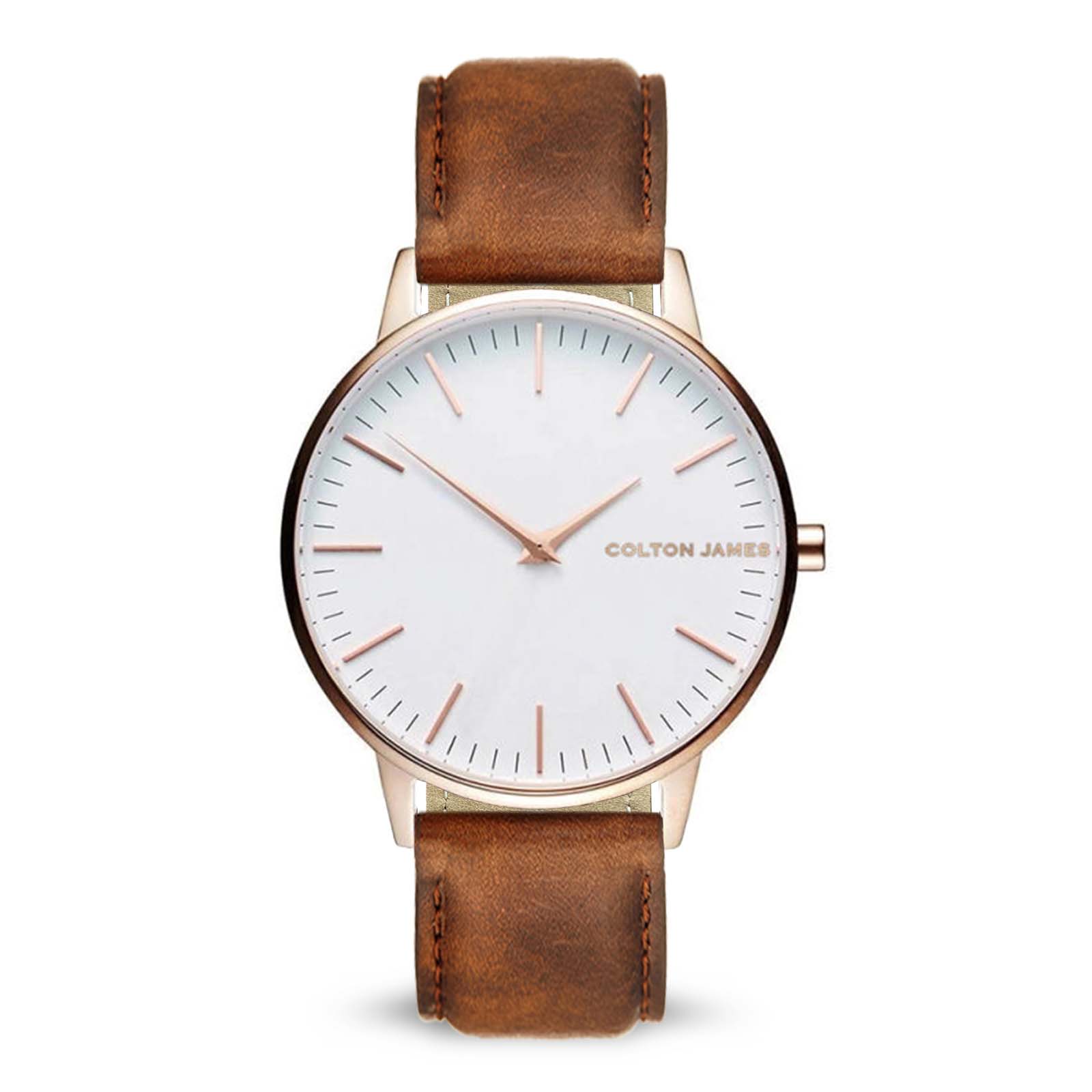 40mm Paragon Mens Classic Watch - Rose / White