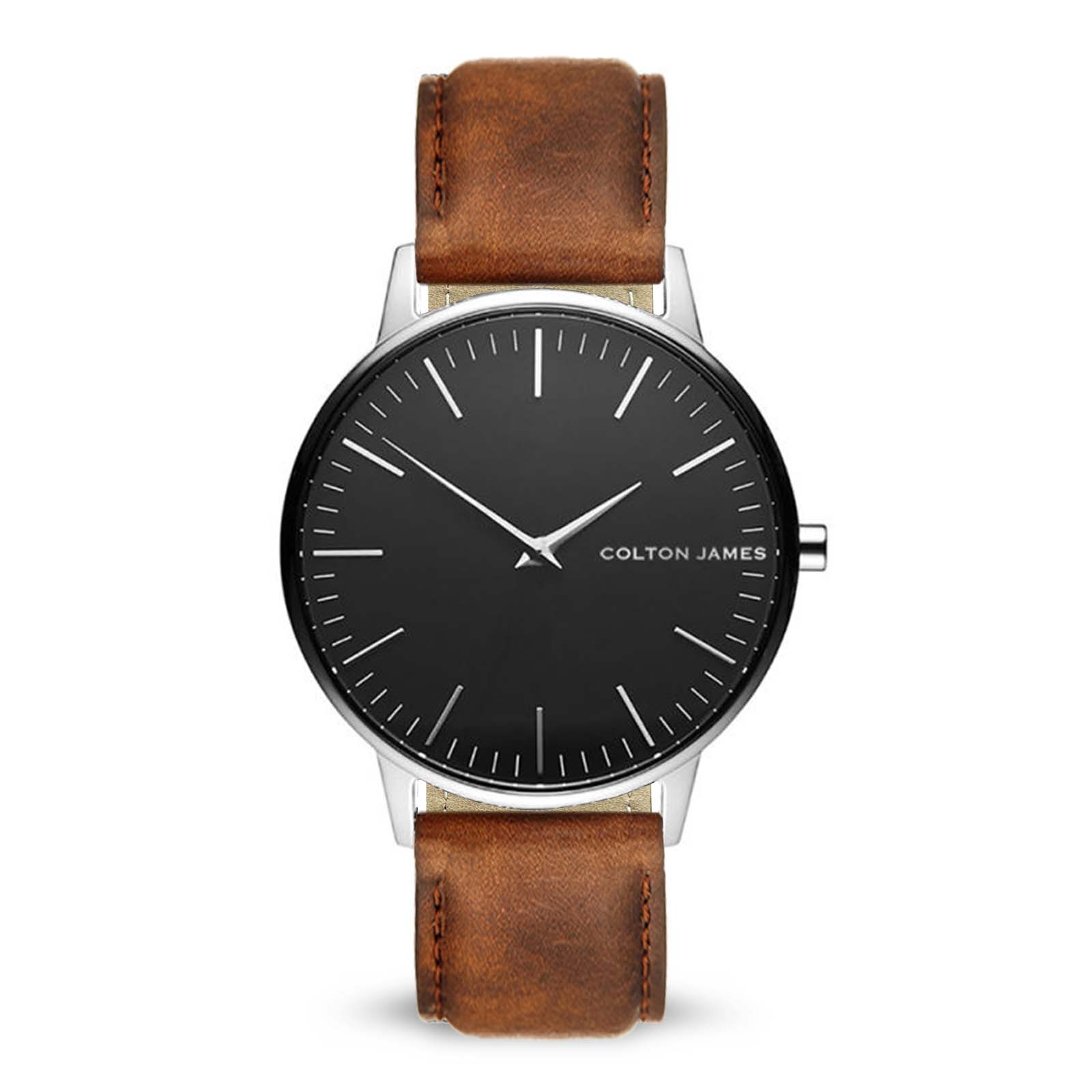 40mm Paragon Mens Classic Watch - Silver / Black