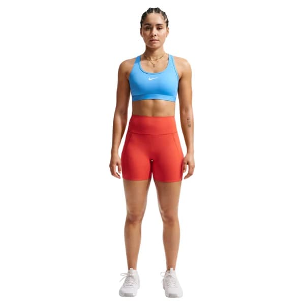 Nike Swoosh Medium-Support Padded Sports Bra University Blue