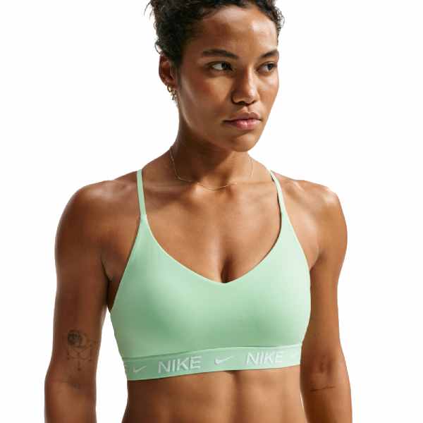 Nike Indy Light-Support Padded Adjustable Sports Bra Cucumber Calm