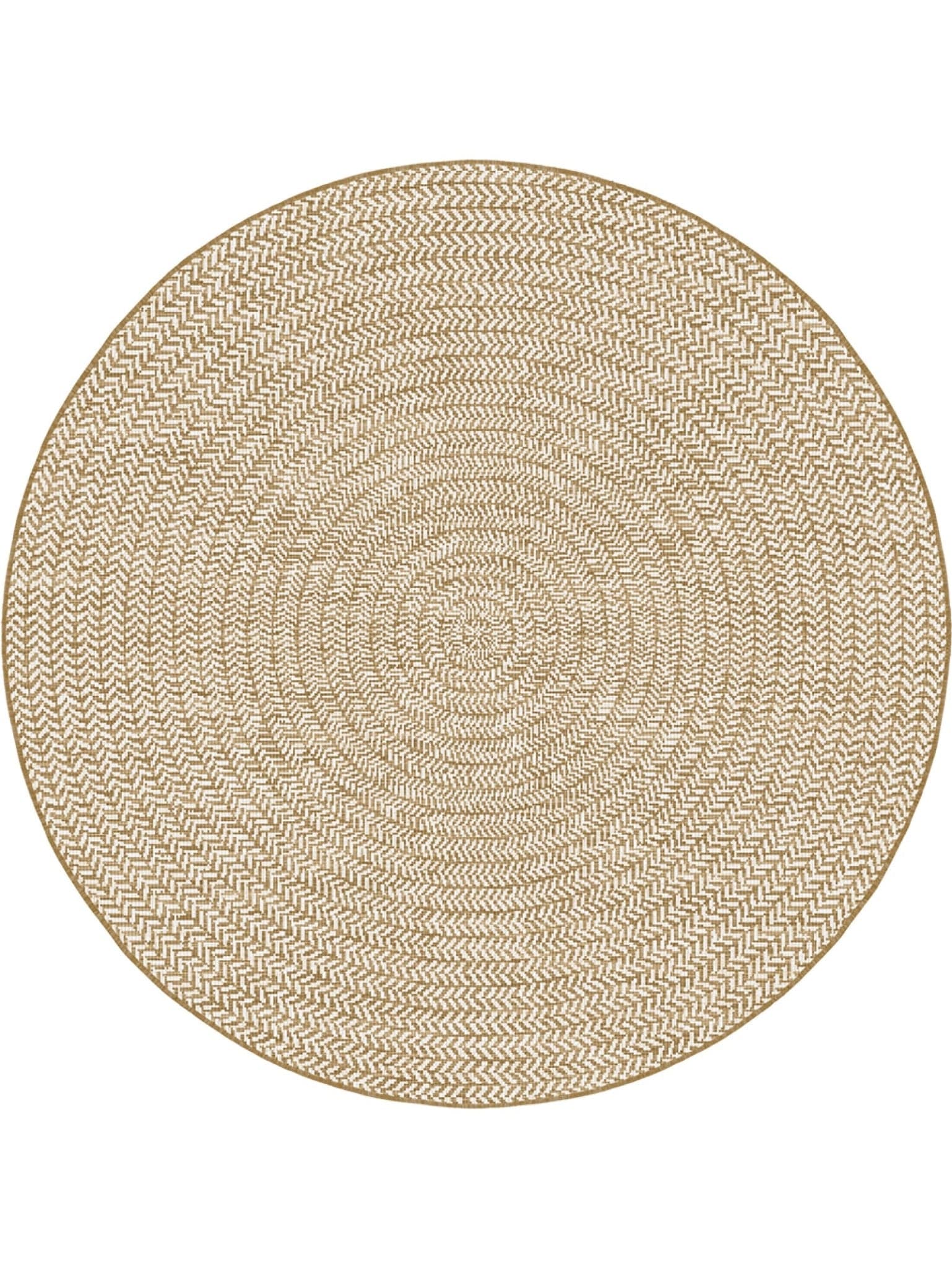 Radius Outdoor Round Rug in Dune