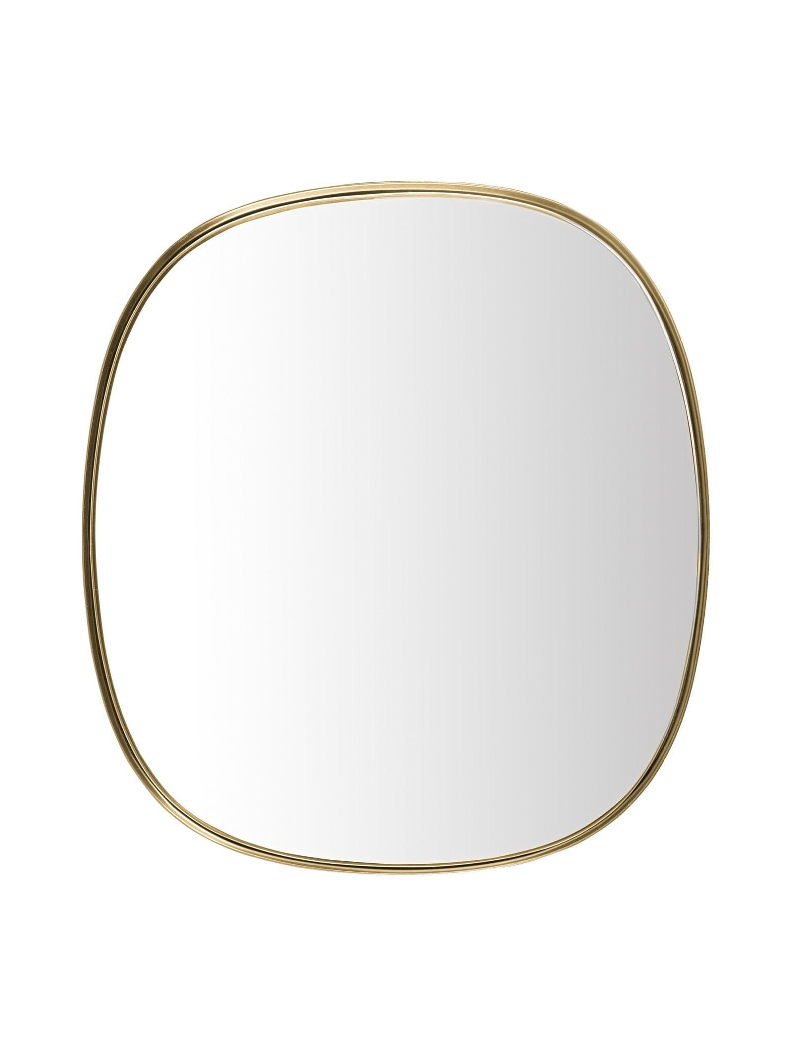 Garda Mirror in Antique Brass