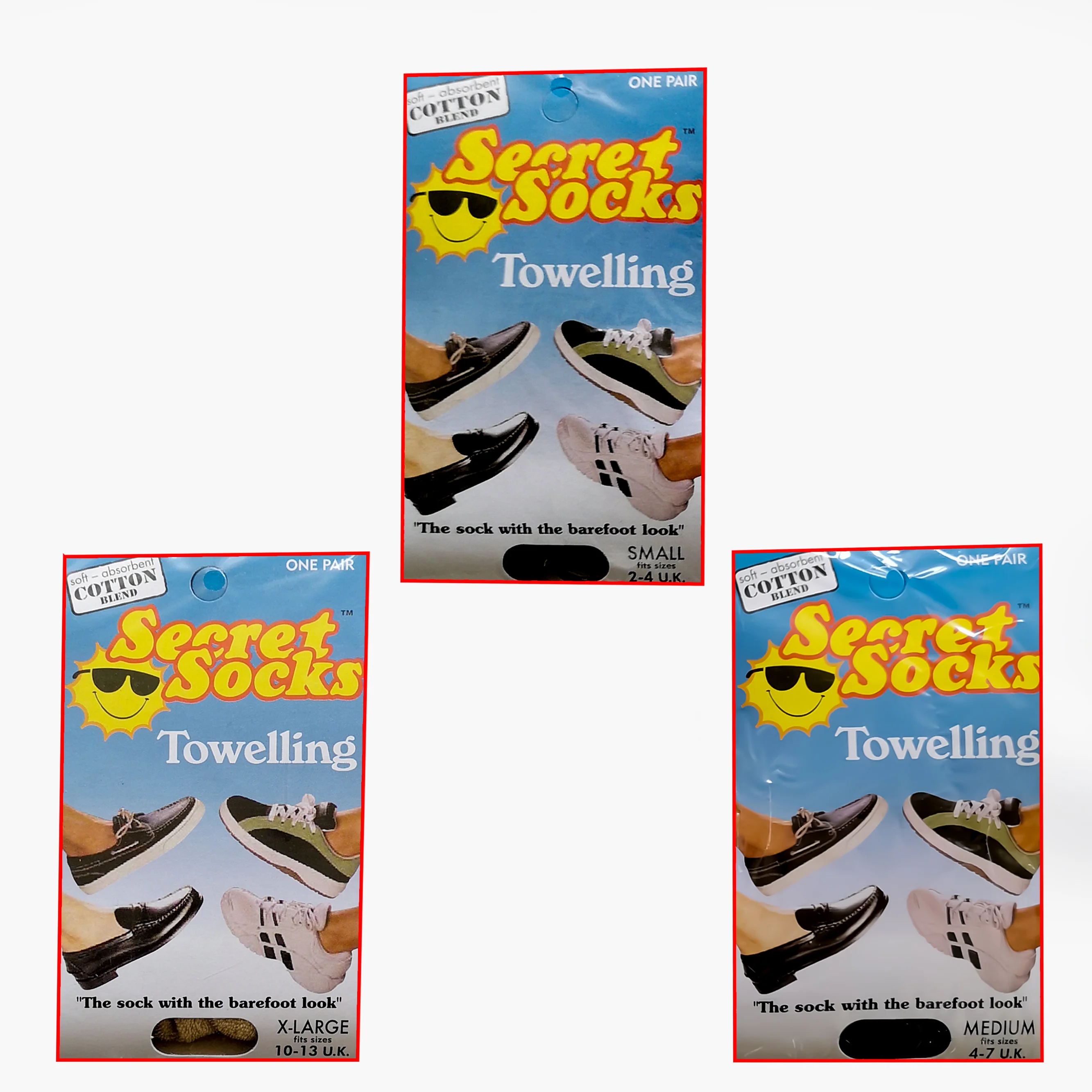 Secret Socks Towelling 3 Pack