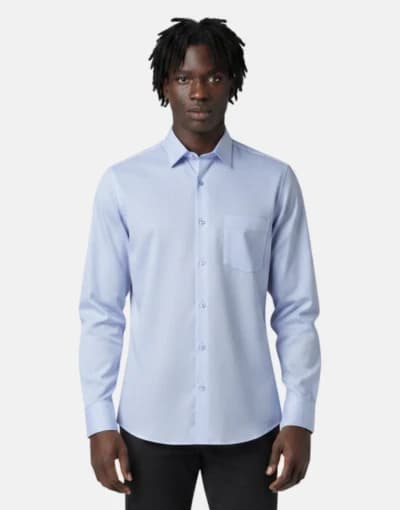 Rossini Powder Blue Fine LS Shirt