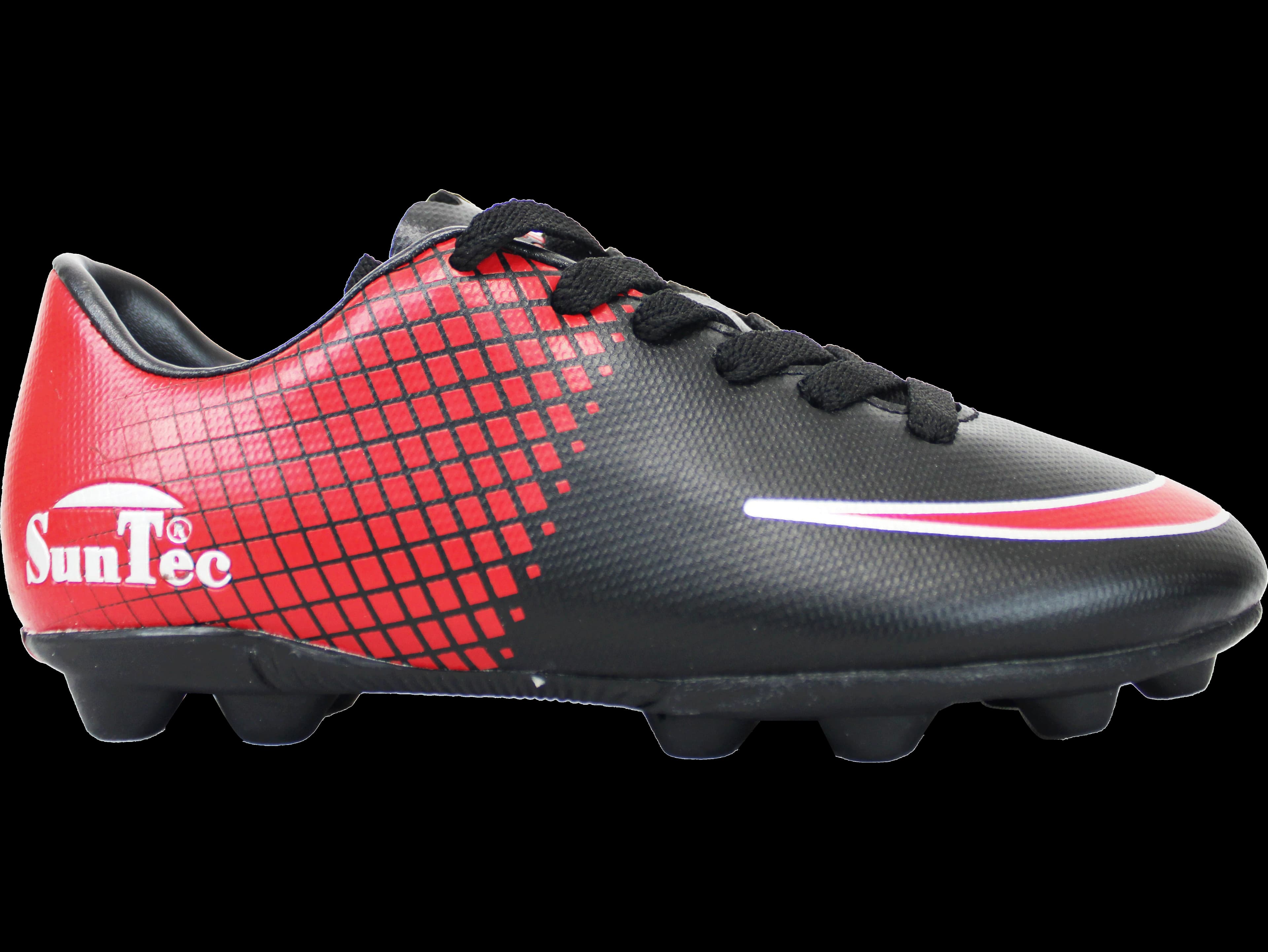 Sun Tec Black Red Soccer Boots