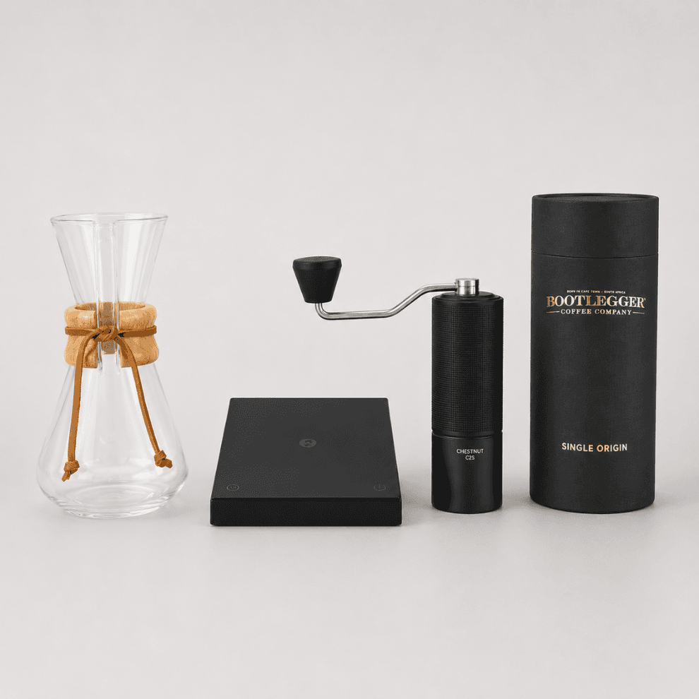 Chemex 3 Cup + Scale + Grinder+ Single Origin
