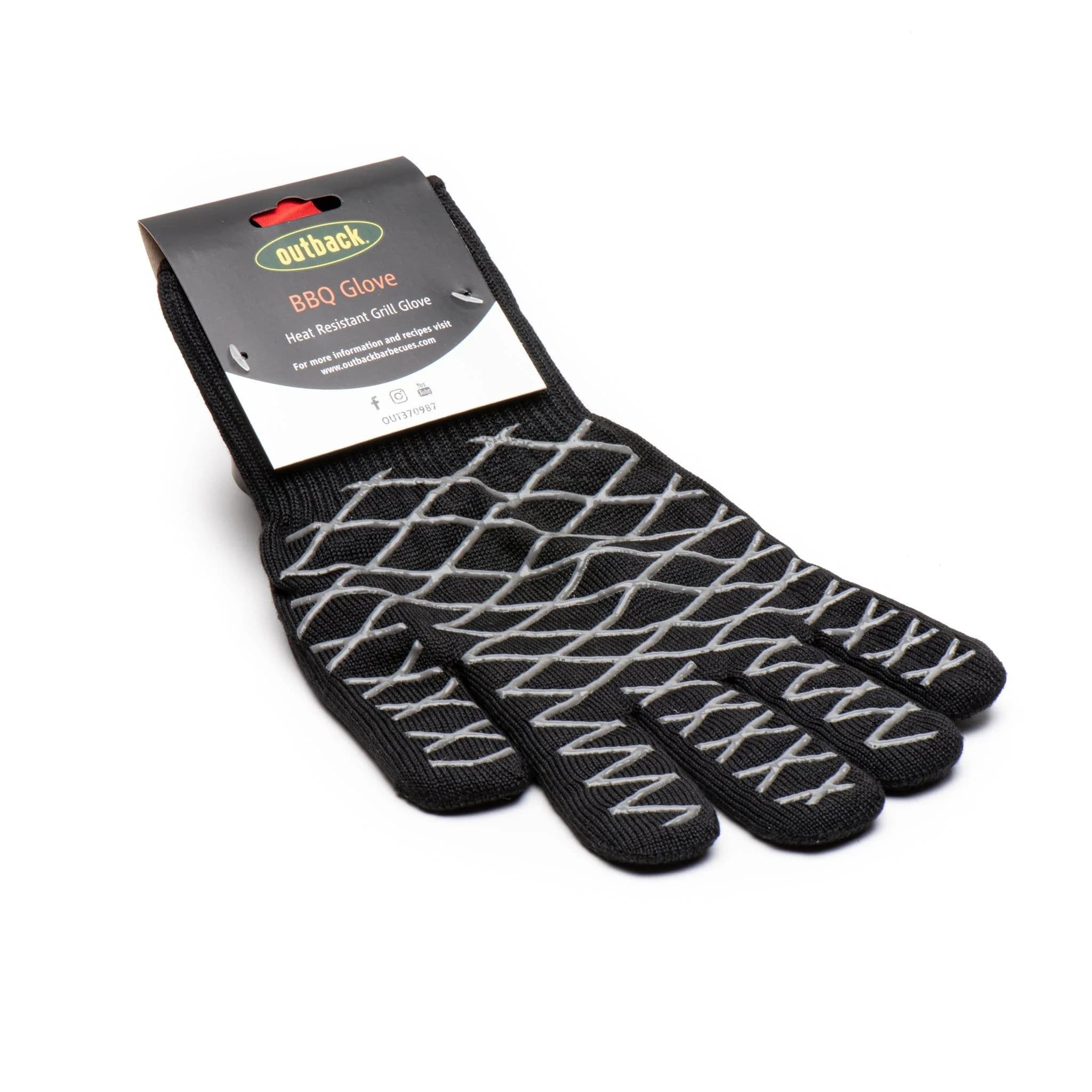 Outback Single BBQ Glove with Silicone Pads - OUT370987