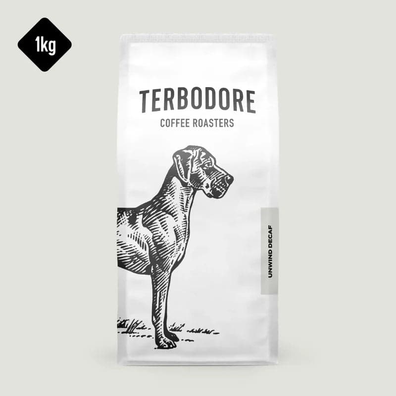 Terbodore 1kg Coffee Beans - Unwind Decaf