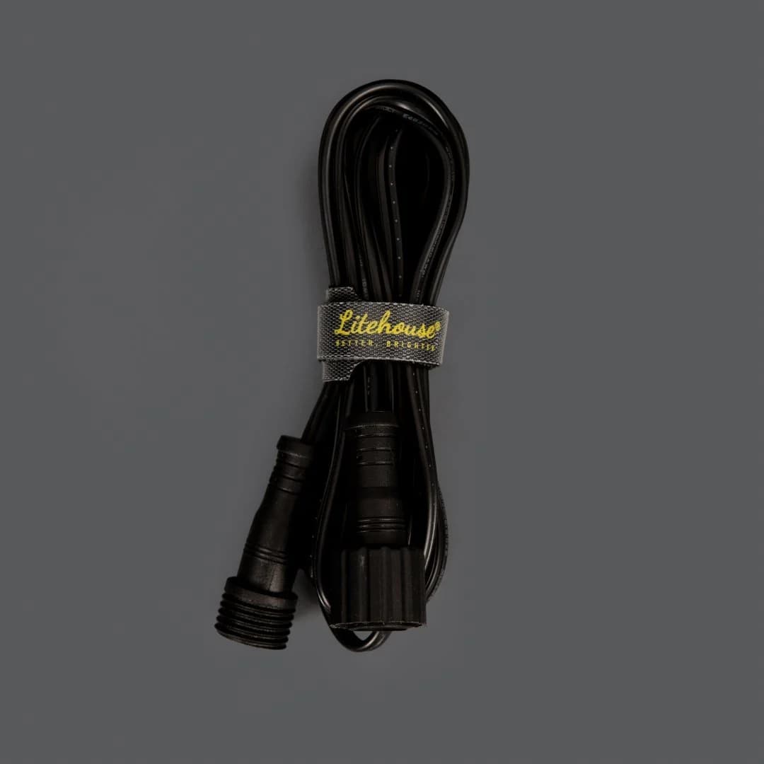 2m Extension Cord for USB Mini Bulb String Lights - 5V, Black