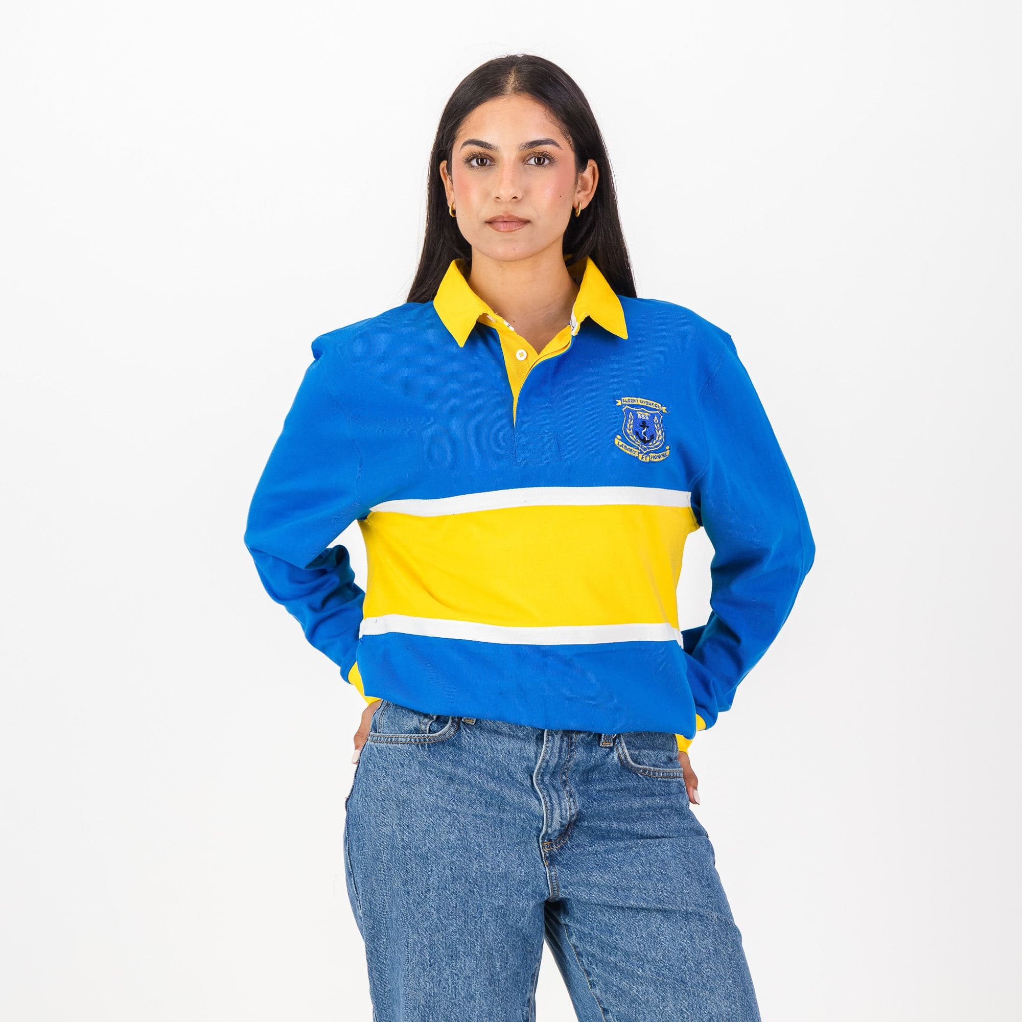 Schools Albert Myburgh LS Rugby Jersey-Yellow