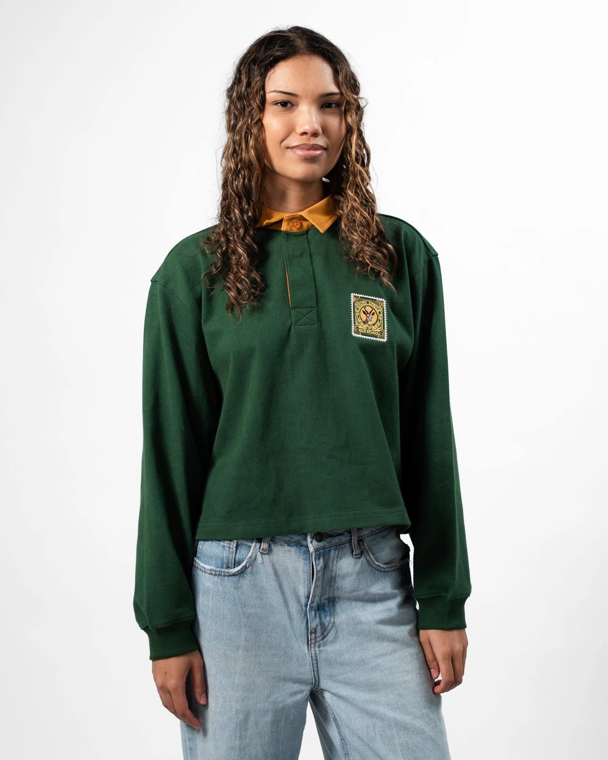 SA Supporters Ladies LS Boxy Signature Rugby Jersey