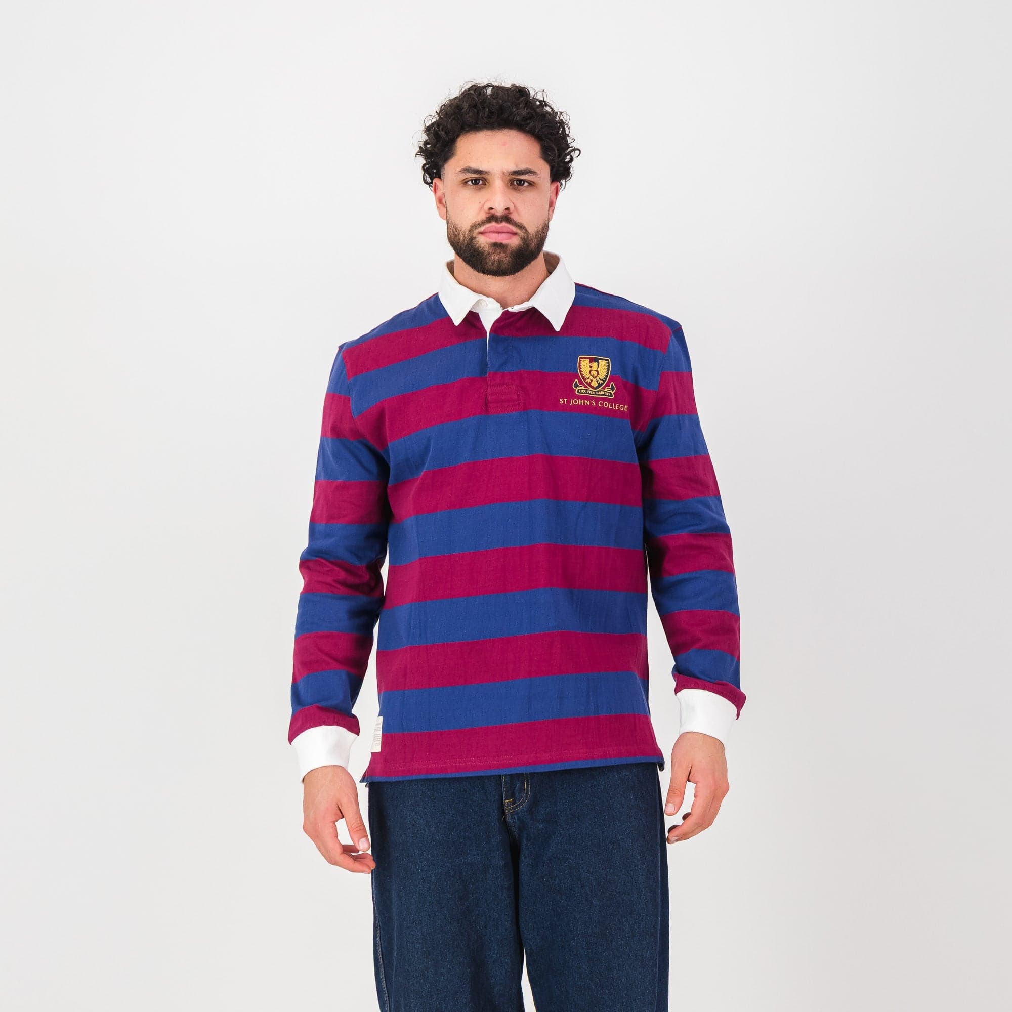 Schools St Johns LS Rugby Jersey-Navy Peony
