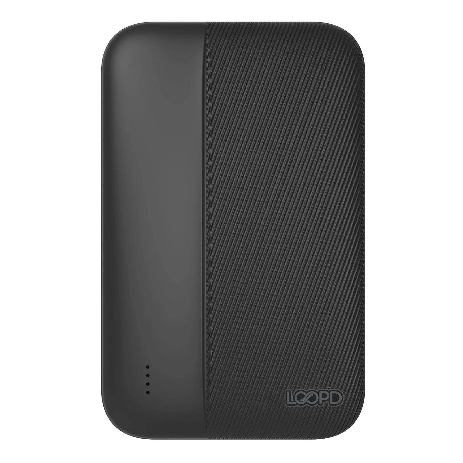 LOOP'D 5000mAh 4LED Indicator Powerbank - Black