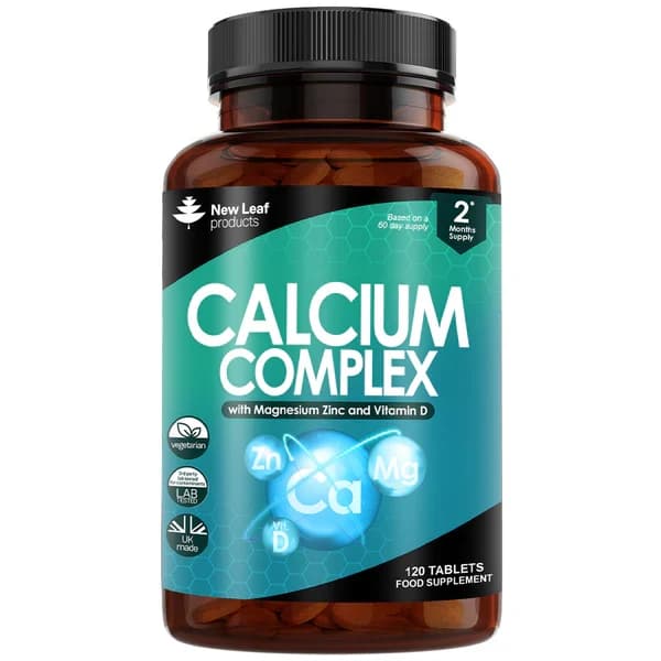 New Leaf Calcium Complex with Magnesium, Zinc and Vitamin D - 120 Tablets