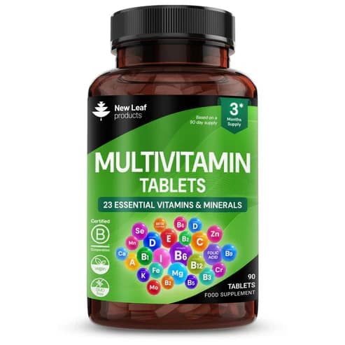 New Leaf Multivitamin Plus Iron - High strength - 90 Tablets