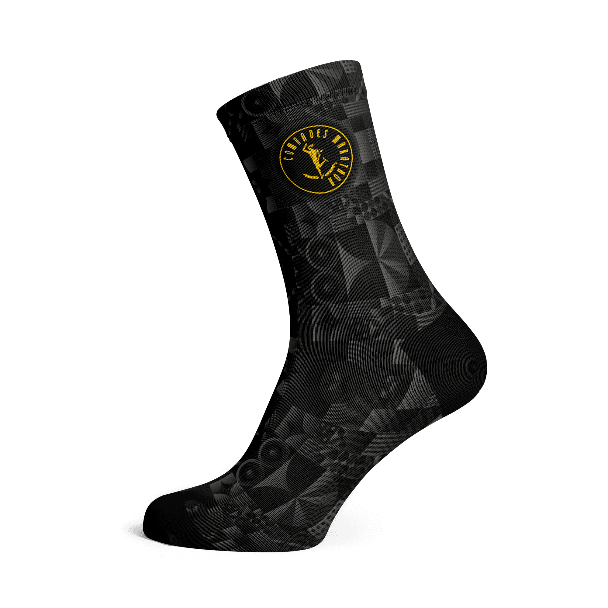 Comrades Marathon Black Crew Socks