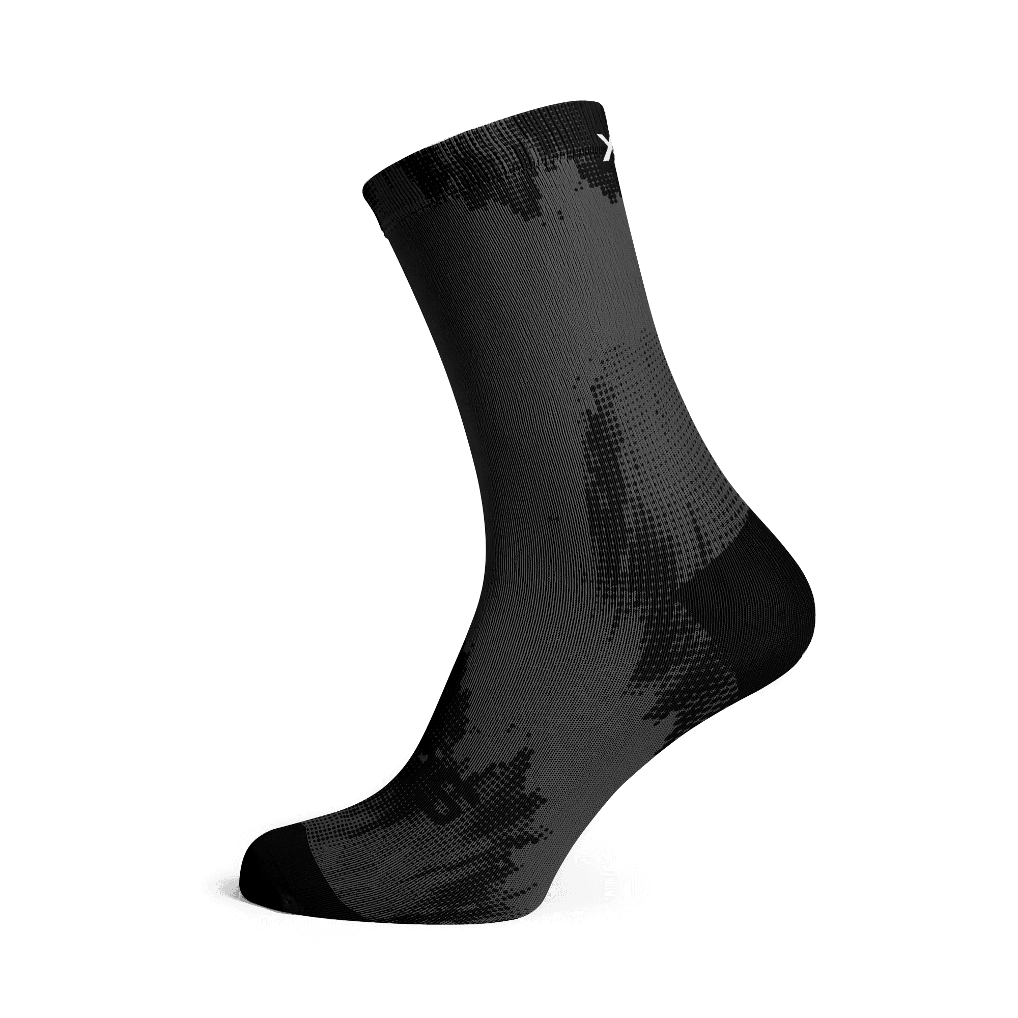 Black Gravel Crew Socks