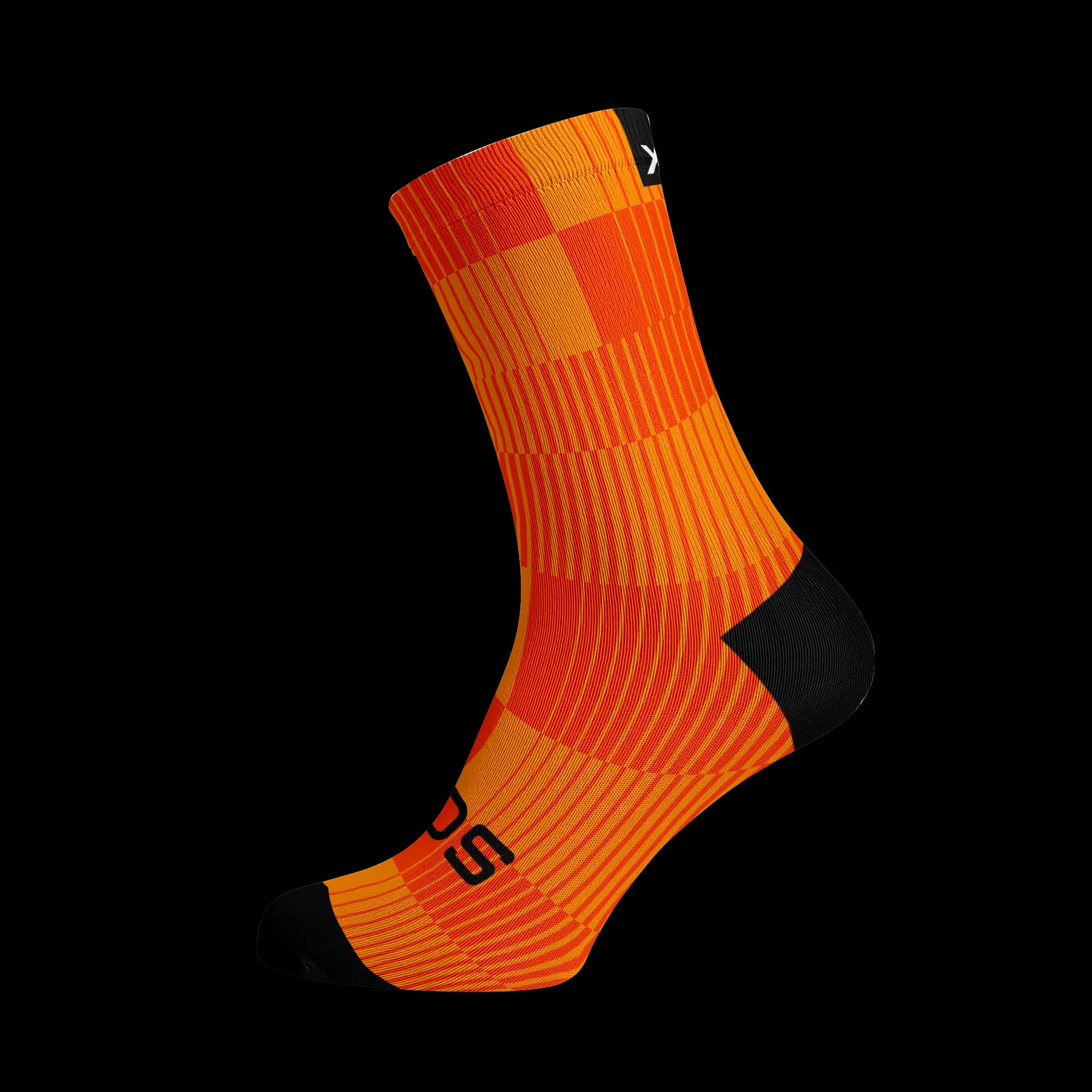 Slight Orange Crew Socks