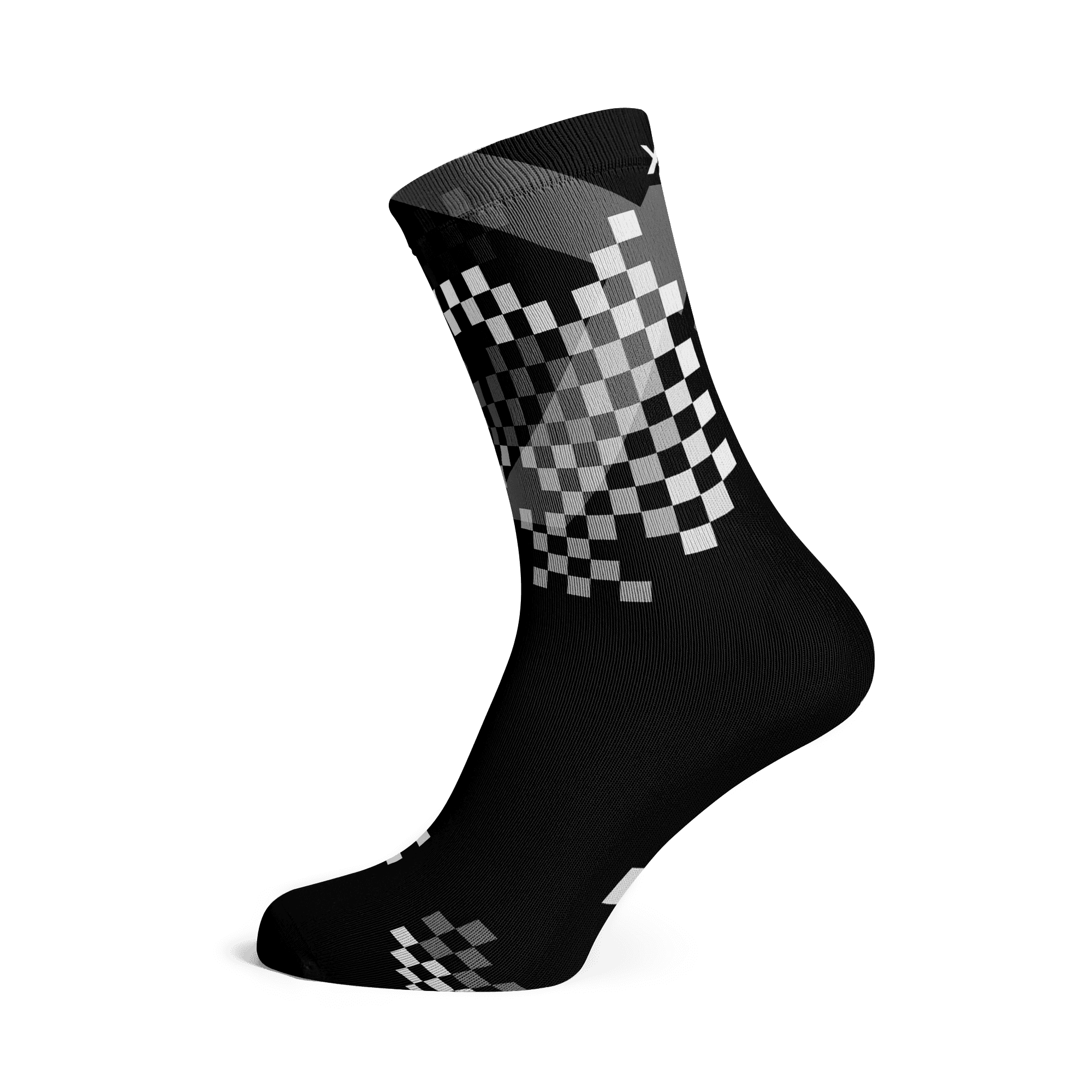 X Black Crew Socks