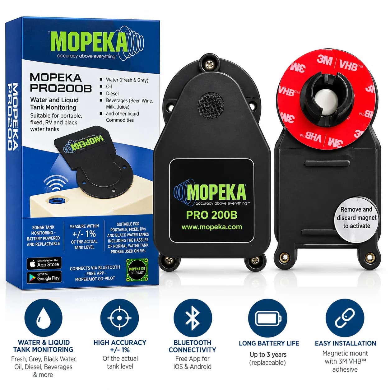 Eyegas (Mopeka) PRO200TD – Battery Tank Sensor