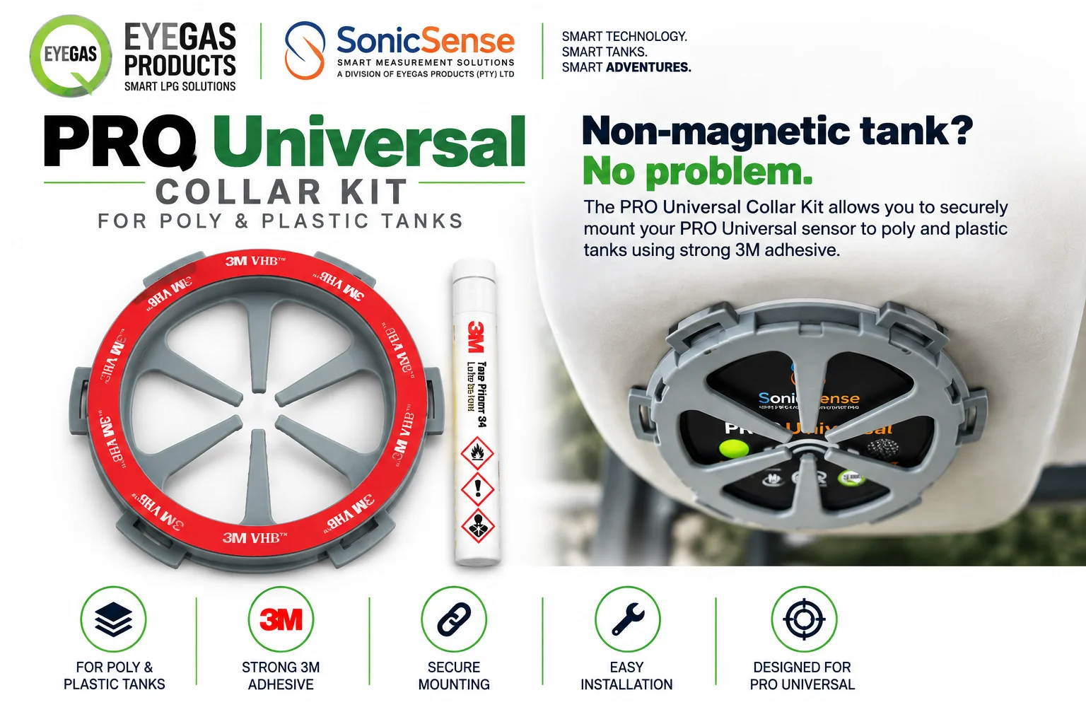 PRO Universal Collar Kit – For Poly & Plastic Tanks