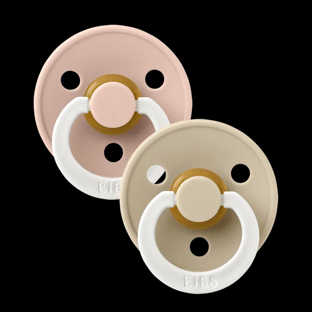 BIBS Colour Night Glow 2 Pack - Blush/Vanilla