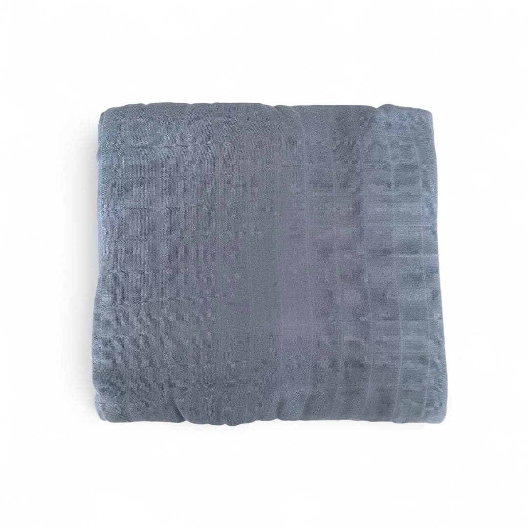 Storm Blue - Bubbadue Baby Muslin