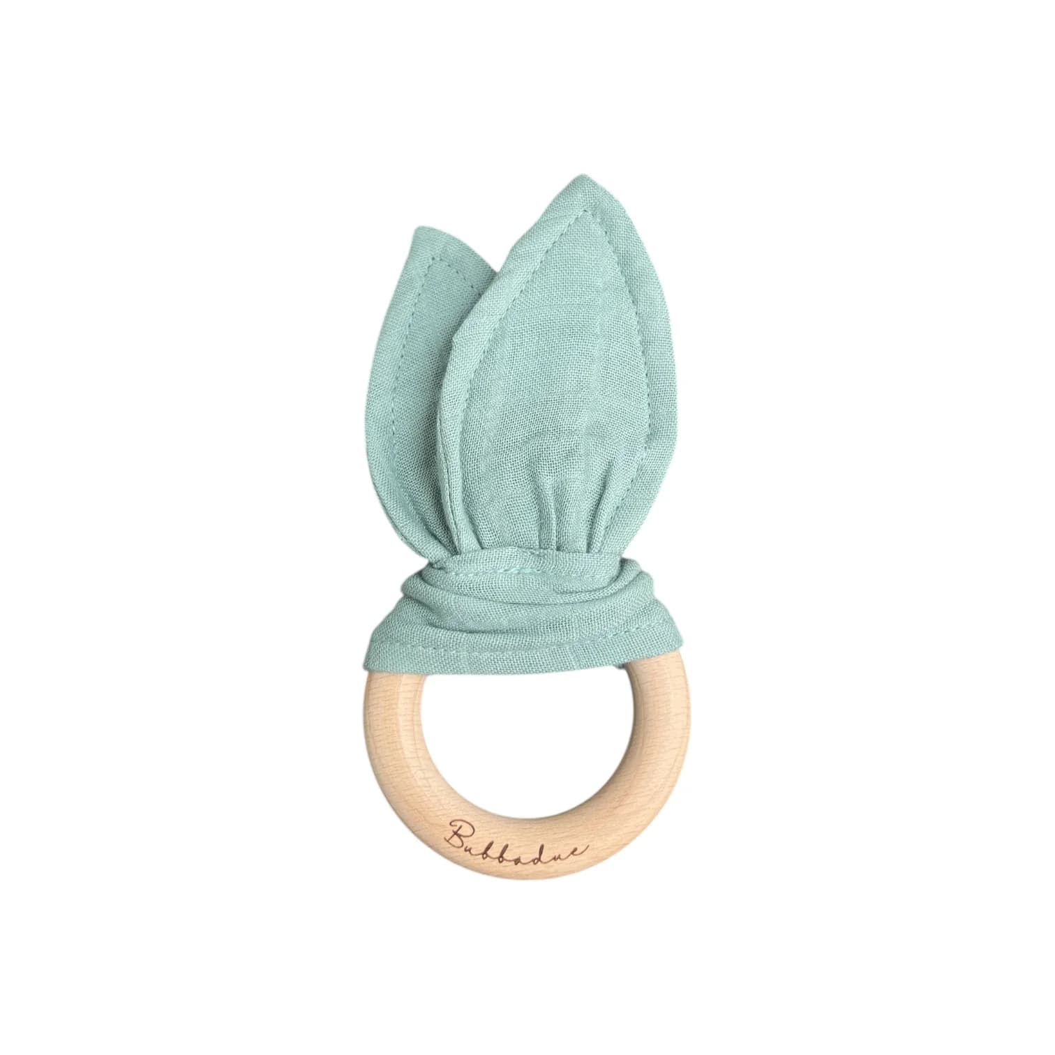 Bunny Ear Teething Ring - Teal