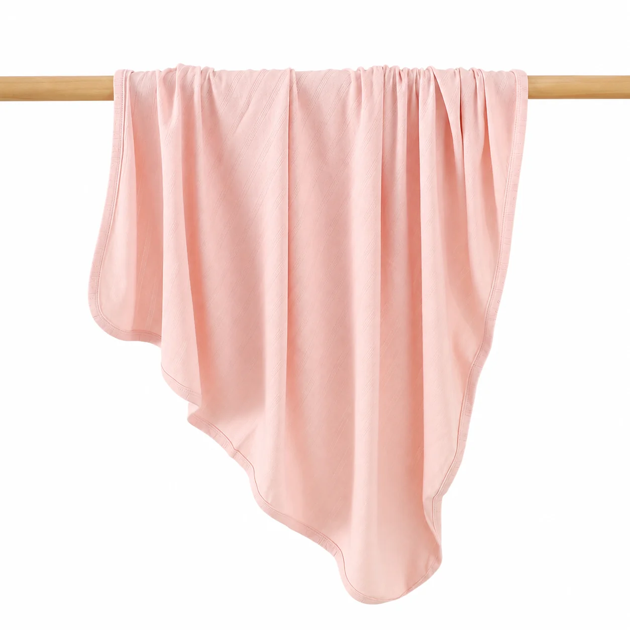 Haven Pointelle Baby Blanket - Blush