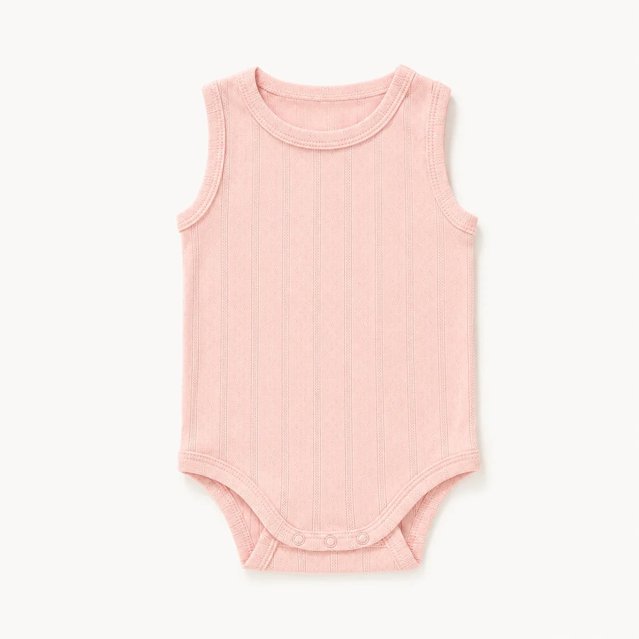 Haven Pointelle Vest - Blush