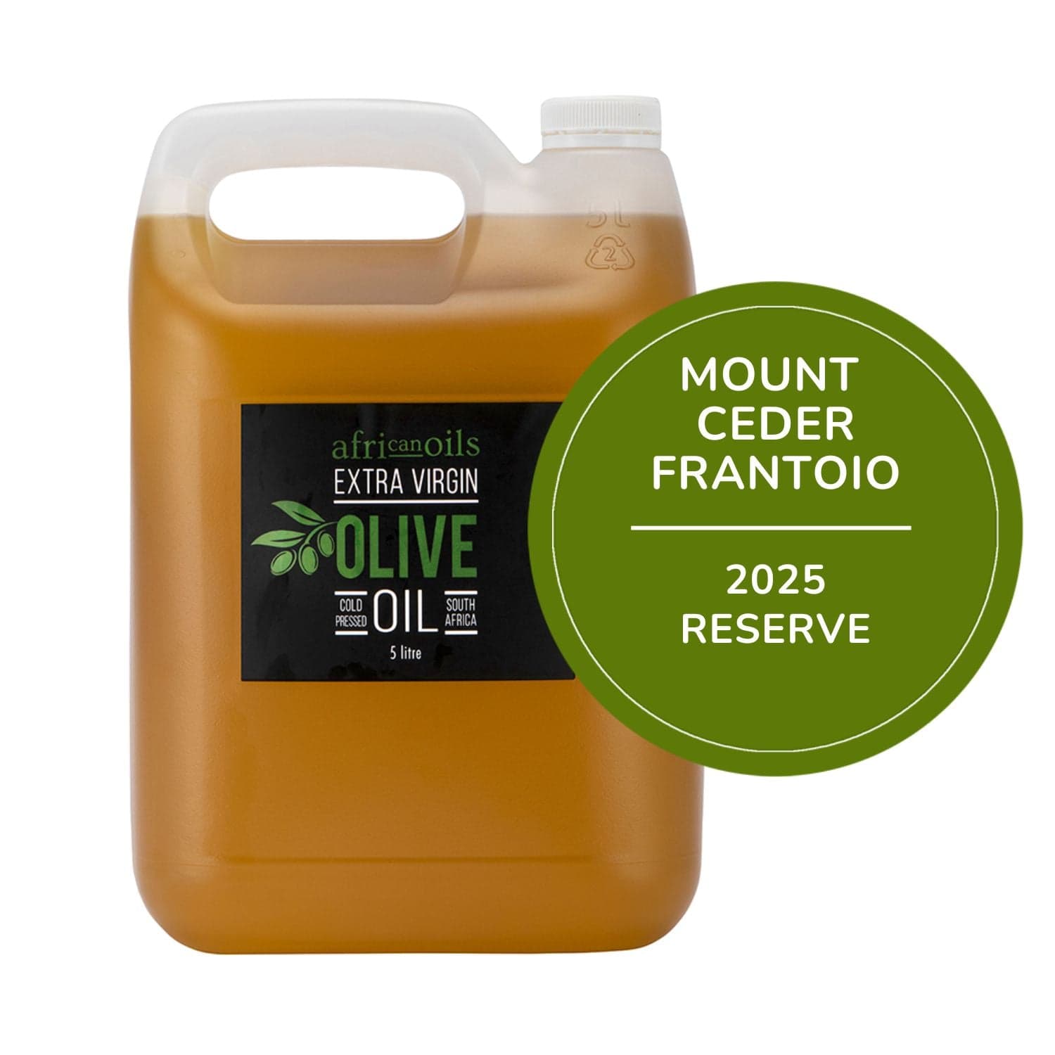 5L Mount Ceder Frantoio Extra Virgin Olive Oil – 2025 Reserve