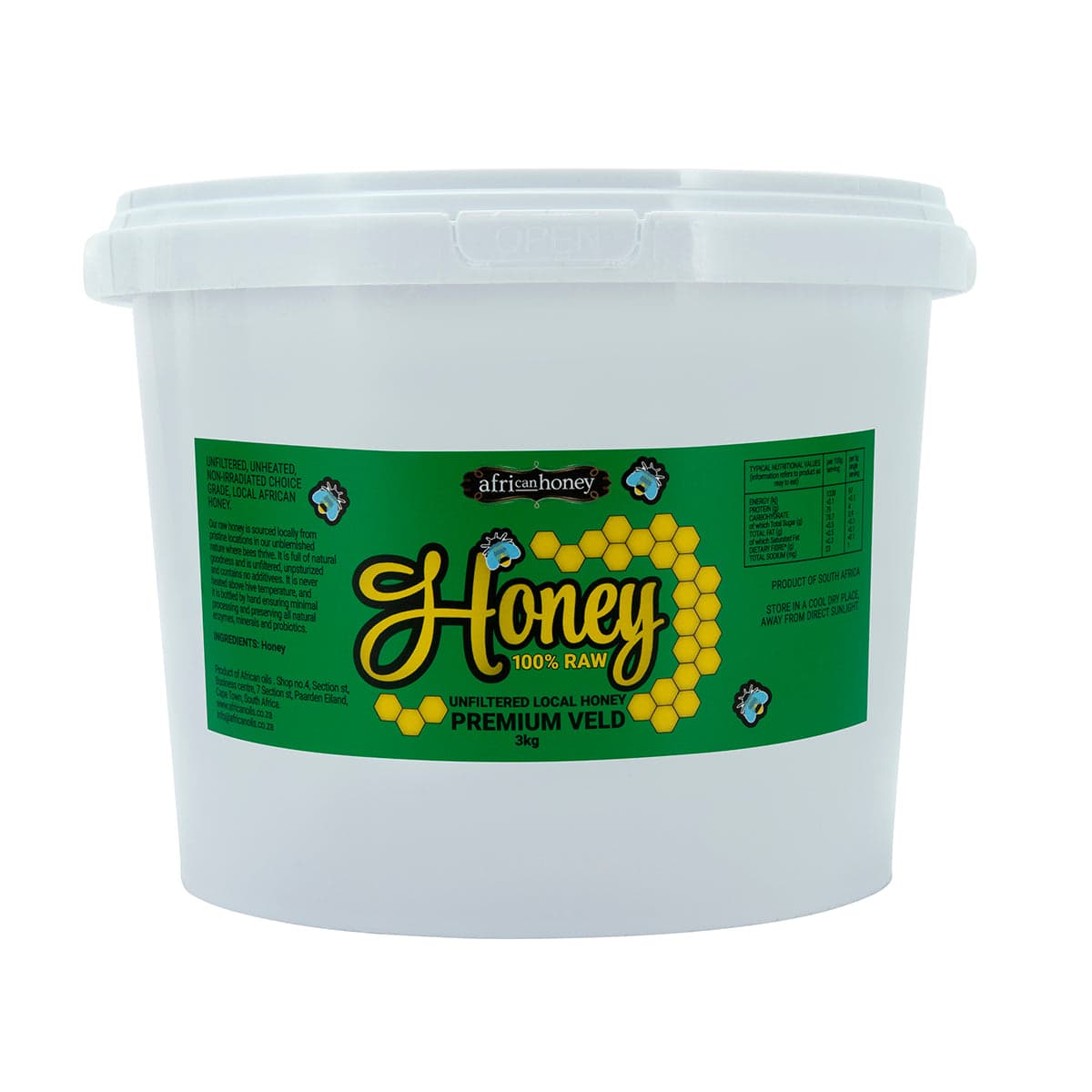 3kg Premium Veld Honey - Raw