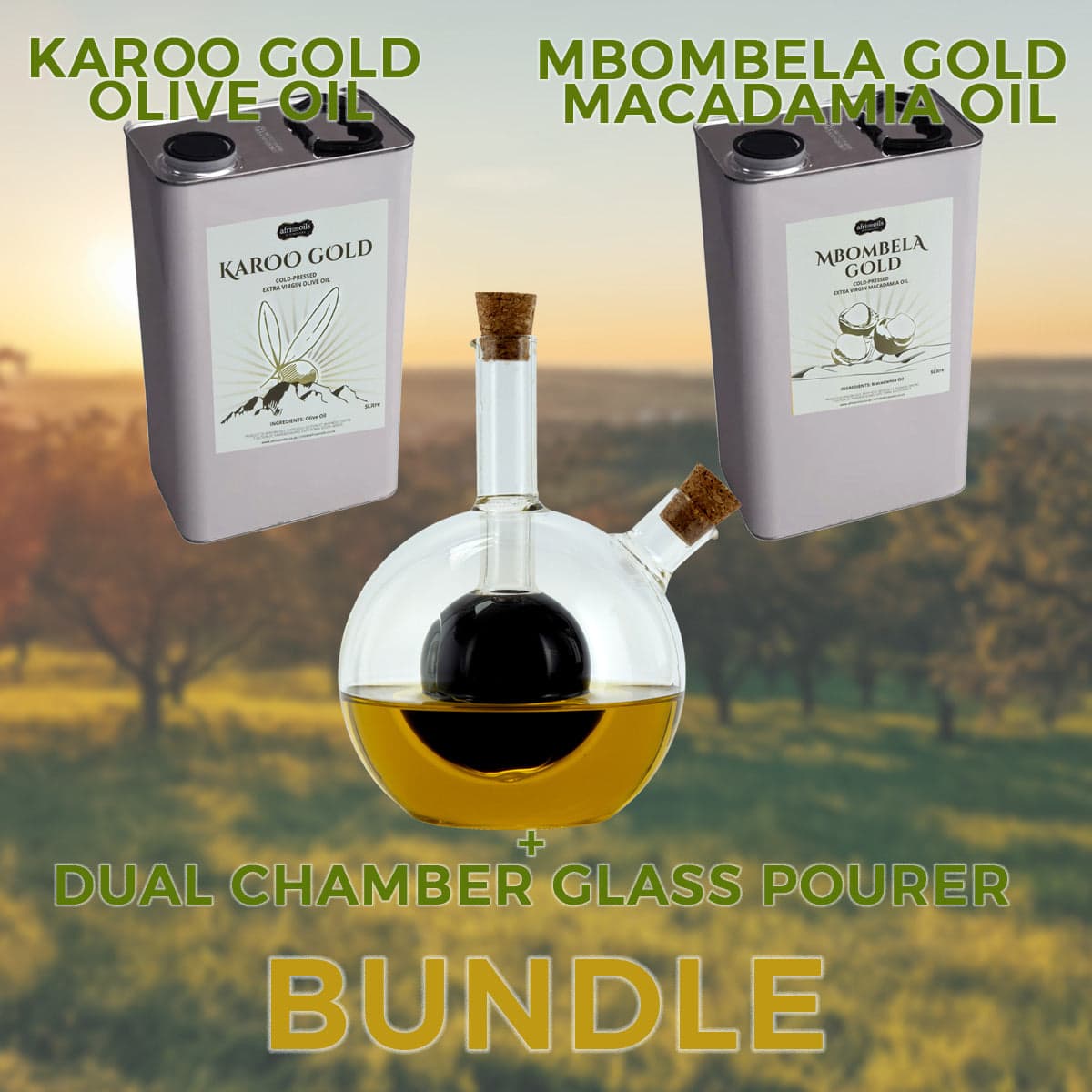 Gold Combo + Nested Glass Pourer