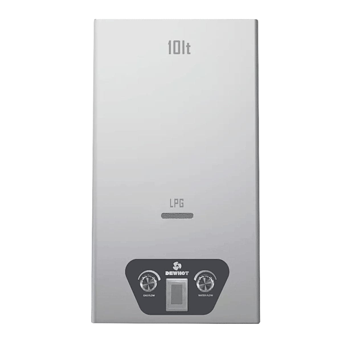 Dewhot 10 Litre Stainless Steel Diaphragm Activated Gas Water Heater-Outdoor