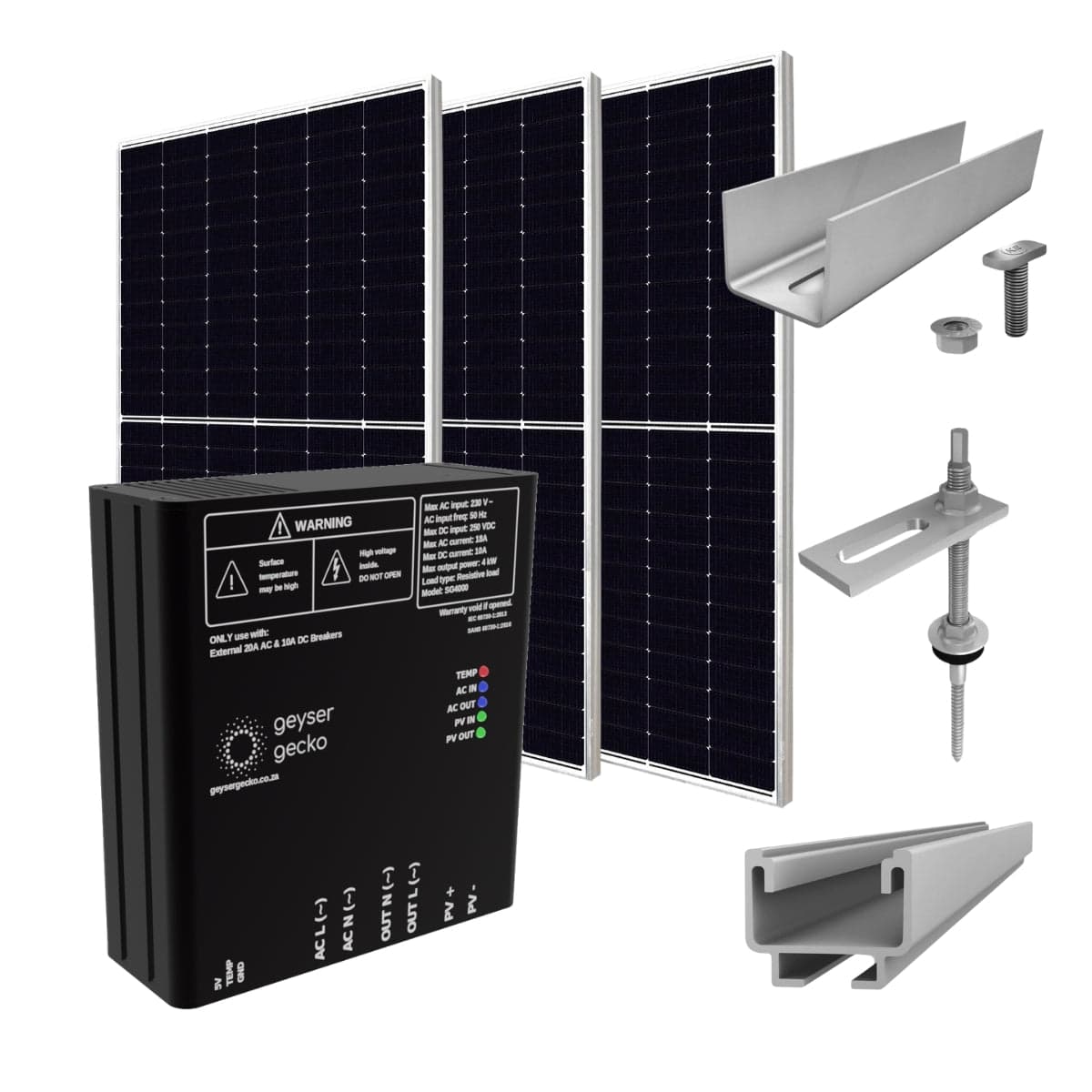 Geyser Gecko PV Solar Water Heating System