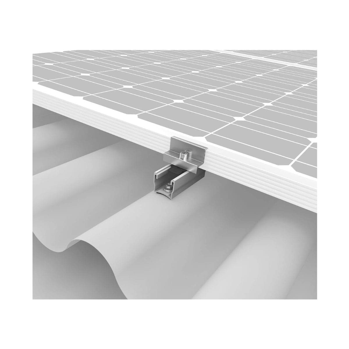 K2-Systems Corrugated Roof MultiRail 5 Panel Roof Mounting System