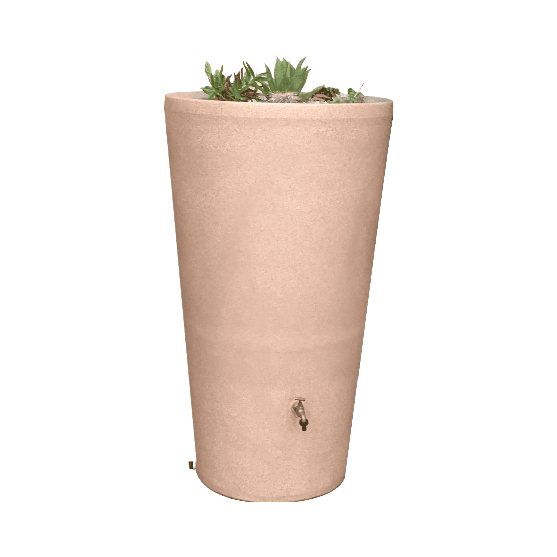 500 Litre Rainwater Tank with Plant Bowl - Sandstone