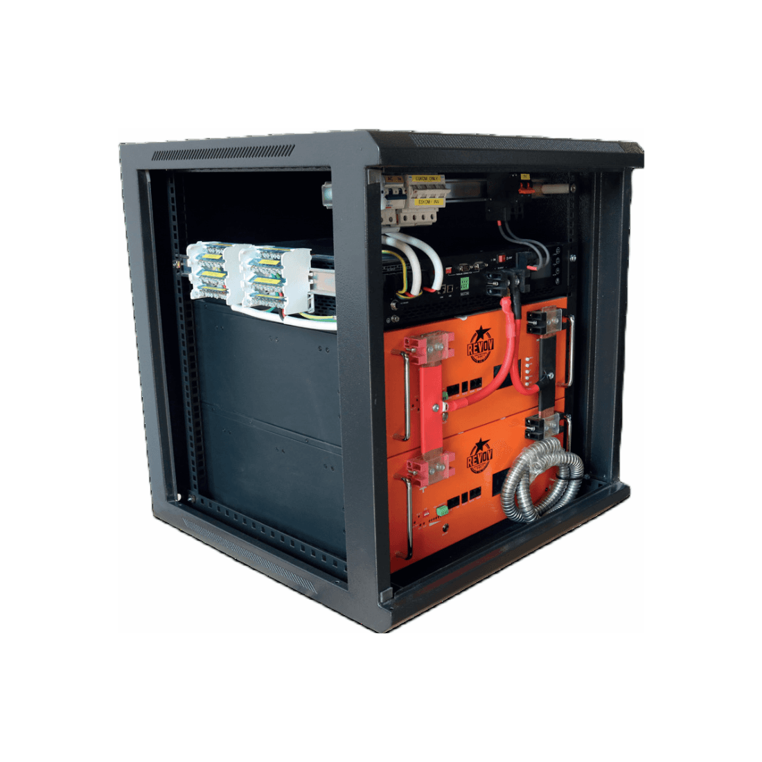REVOV Cube 100Ah 5.1kWh 51.2V LiFePO4 Battery Backup System