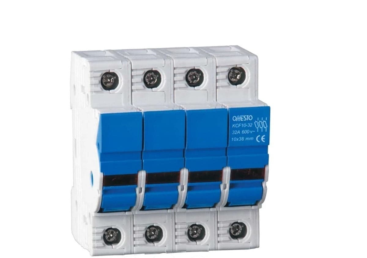 Onesto 1000V 10x38 DC 4 Pole Fuse Holder