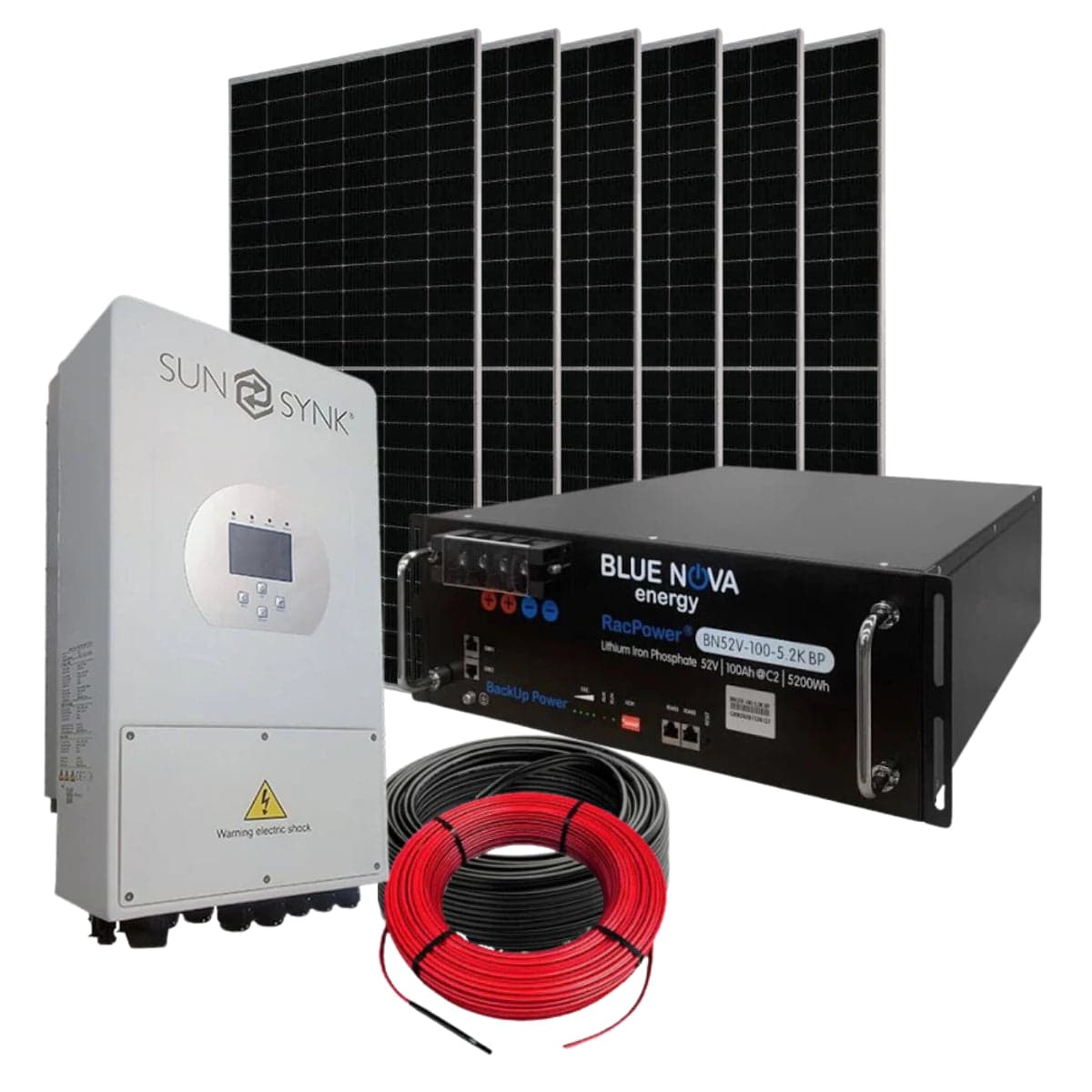 Sunsynk 5kW 48V BlueNova 5.2kWh Self Consumption System