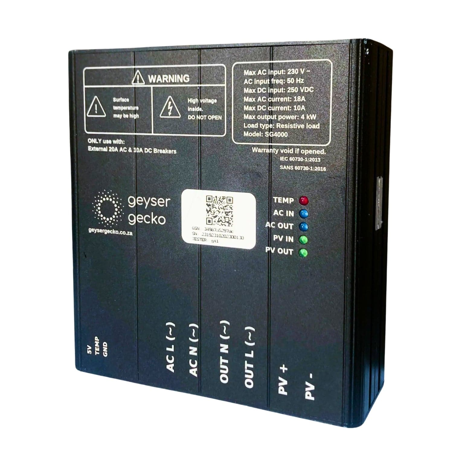 Geyser Gecko SG4000 PV Geyser Controller