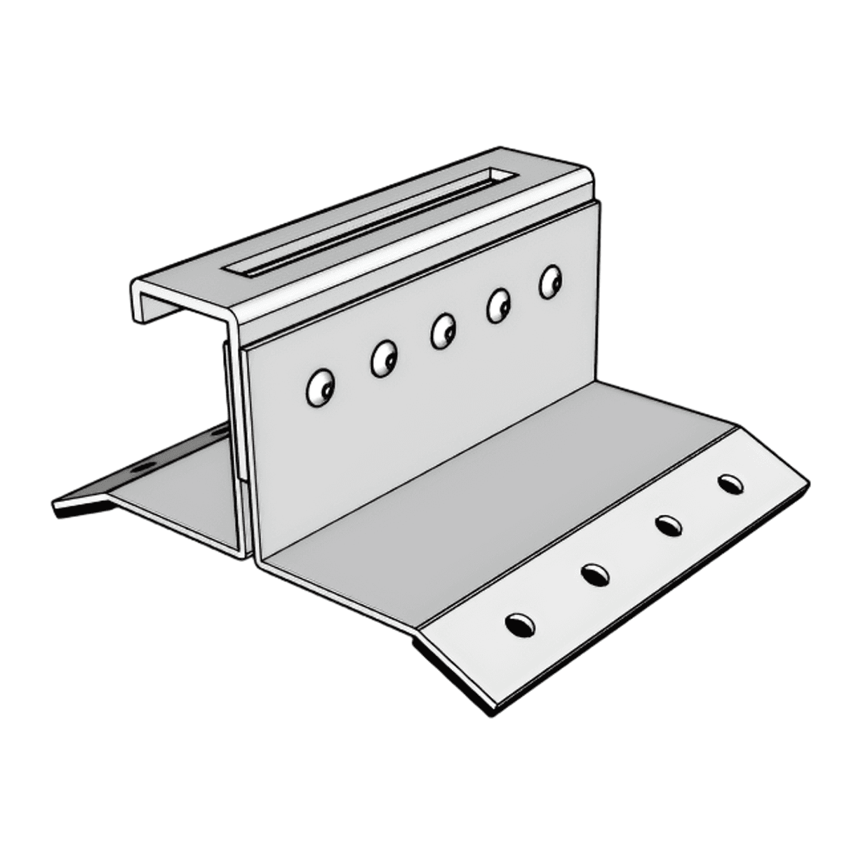 KD Solar Corrugated PCSLOT Bracket 120mm