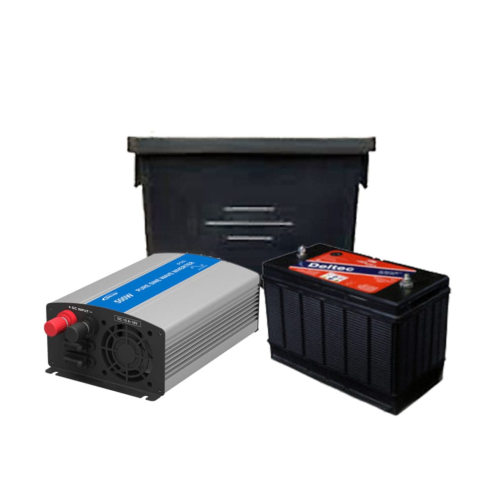 Sustainable 400W Power Box with Lead Acid Battery