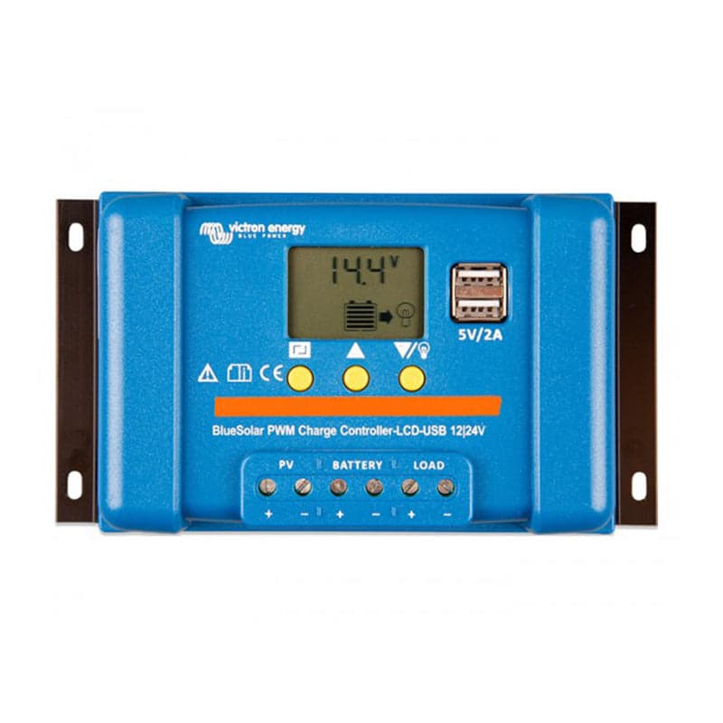 Victron Blue Solar 12V-24V-10A PWM Charge Controller with LCD & USB