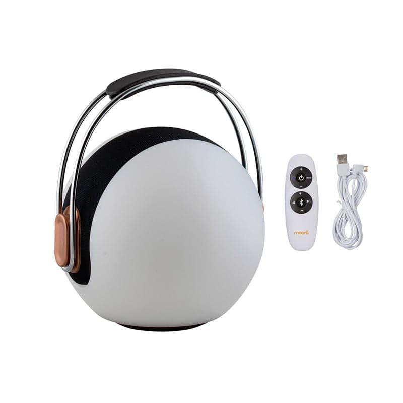 Mooni Music Ball Speaker Lantern with Chrome Handle