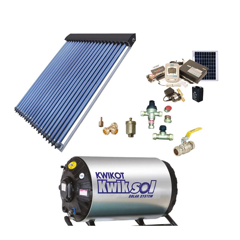 150L Complete Indirect Pumped Split System Solar Water Heating Kit