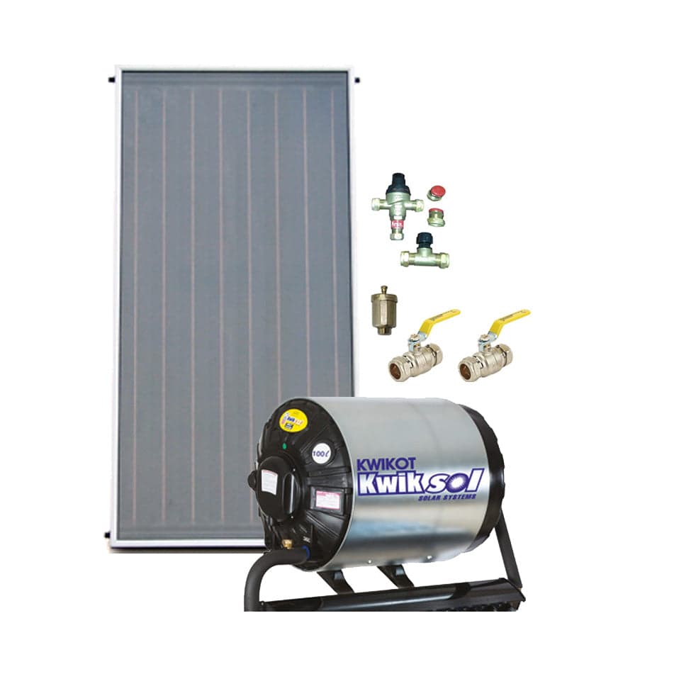 100L Vertical Flatplate Thermosiphon Solar Water Heating Kit